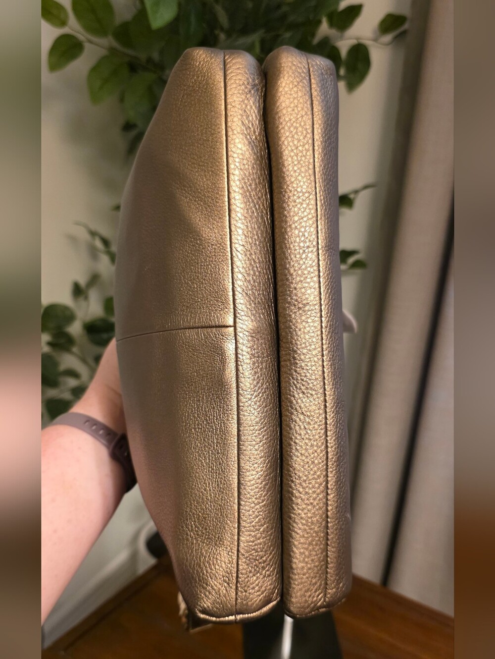 Coach NWT Jeweled Madison Flap Bronze Leather Shoulder Bag 26483 - Picture 11 of 12